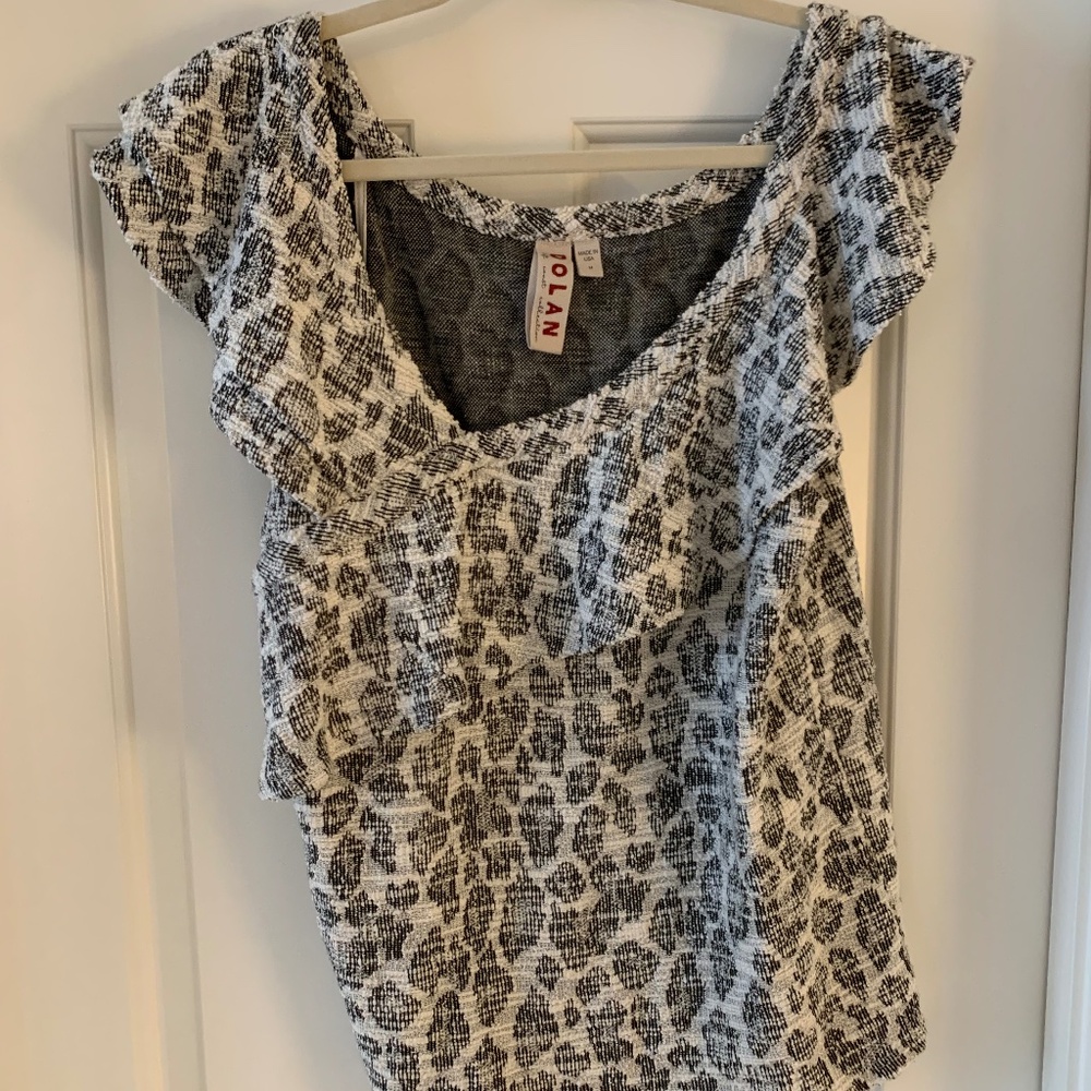 Dolan (Anthropologie) Blouse with Ruffle Detail